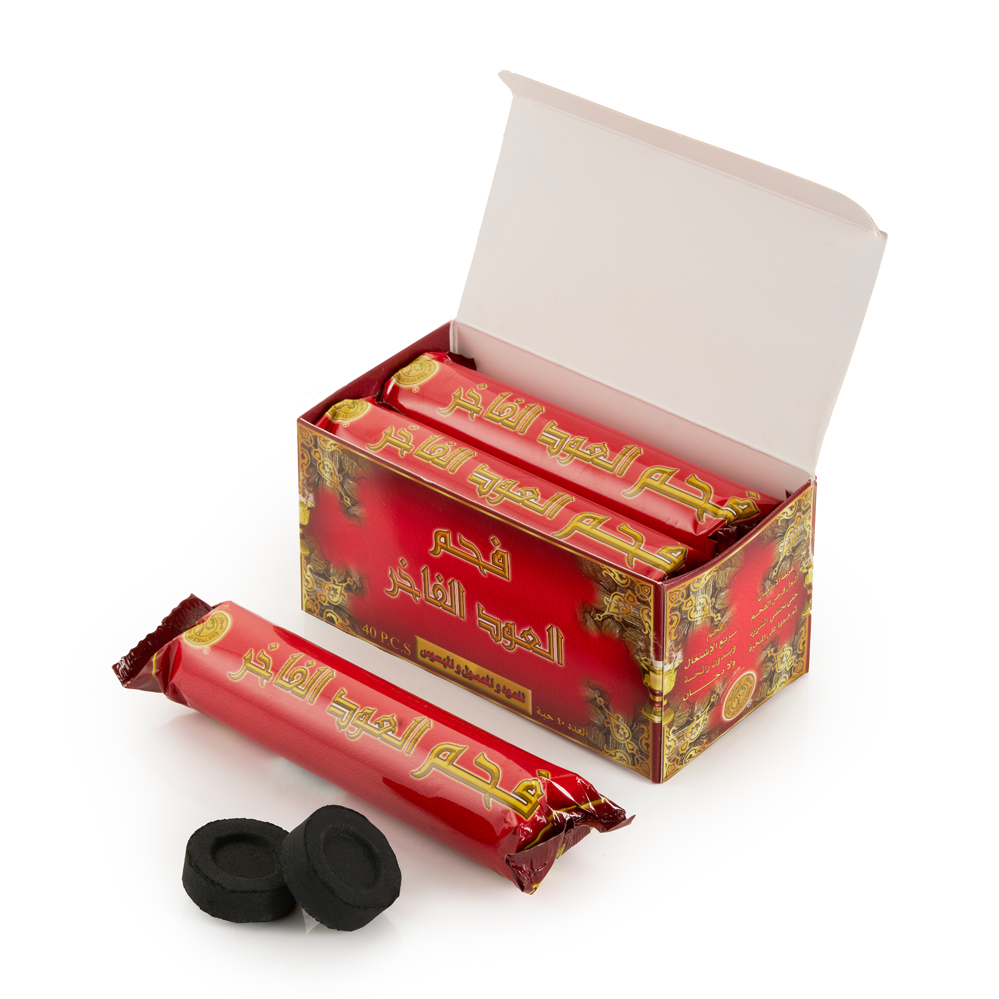 Premium Oud Charcoal - 33mm | 40 Discs