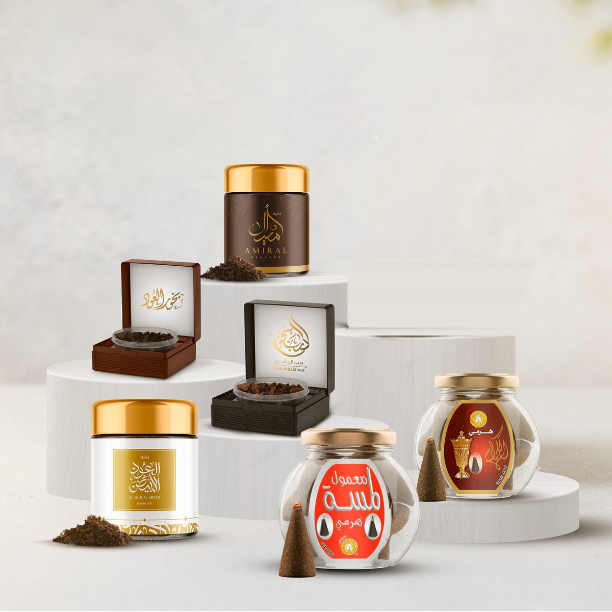 Al-Joud Bundle - 6 luxury bakhoor and oud products